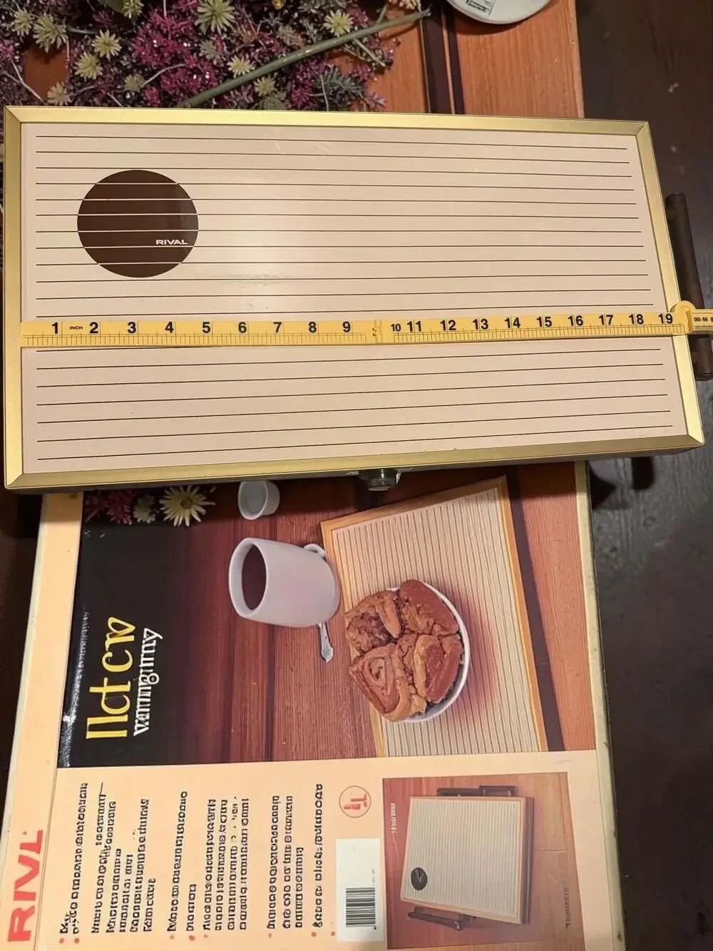 Vintage Rival Hot Serv Warming Tray Model 607